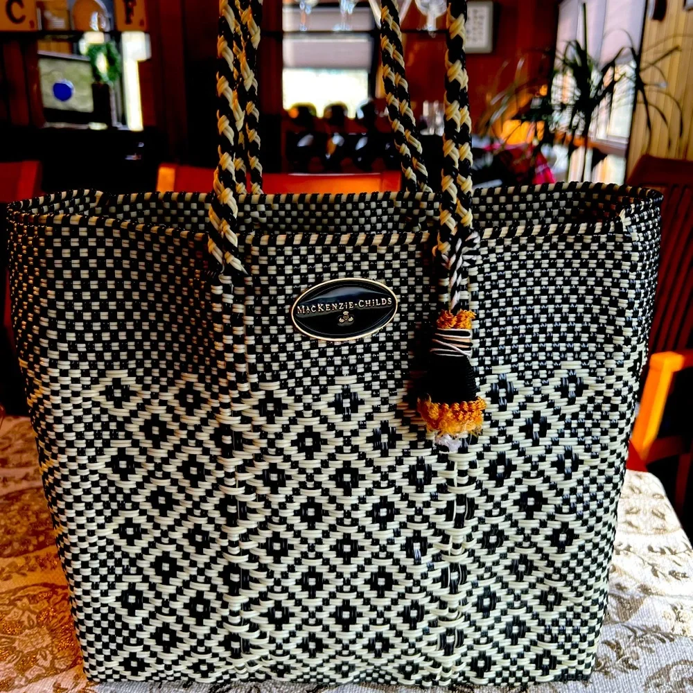 Mackenzie-Childs Tote, now Retired. Rare find. - Picture 1 of 2